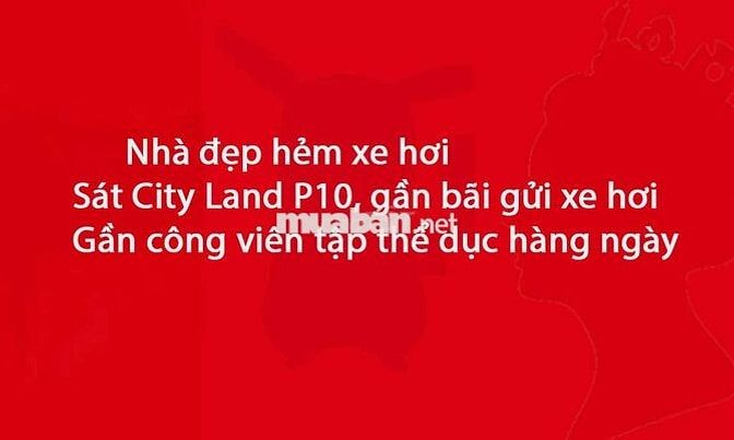 NHÀ mới đẹp HXH Phan Văn Trị , P10 , DT: 4x14m, 3PN, có 1 PN trệt