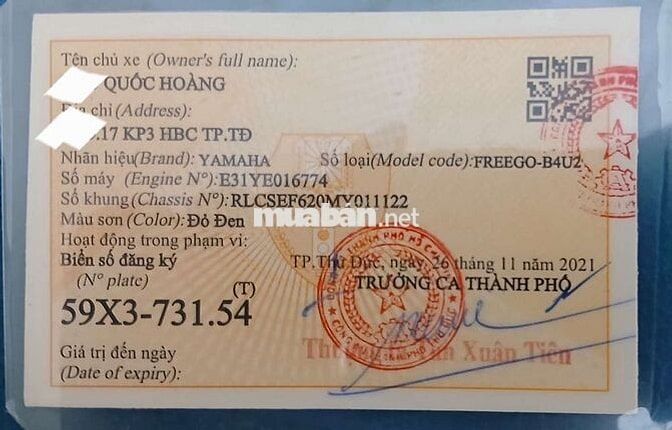 FREEGO S ABS 11/2012 màu đỏ, BSTP, Chính chủ bán