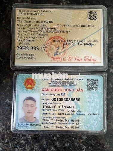 Bán Sh125 màu trắng 2022