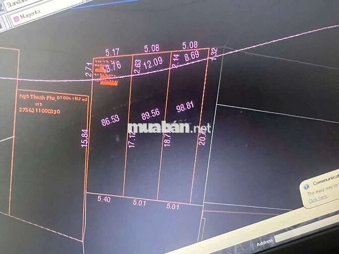 BÁN ĐẤT MẶT TIỀN GẦN CHỢ HÓC MÔN.