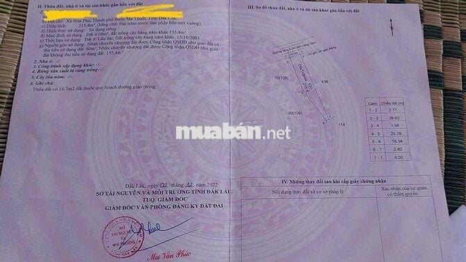 ❌❌❌ BÁN ĐẤT XÃ HÒA PHÚ (Trong làng thái)
