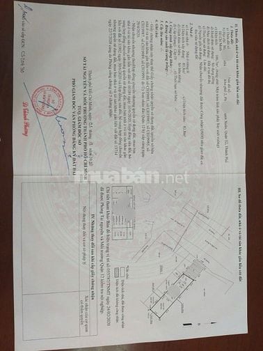 BÁN NHÀ MẶT TIỀN ( TÔ NGỌC VÂN ) 11.5 tỷ