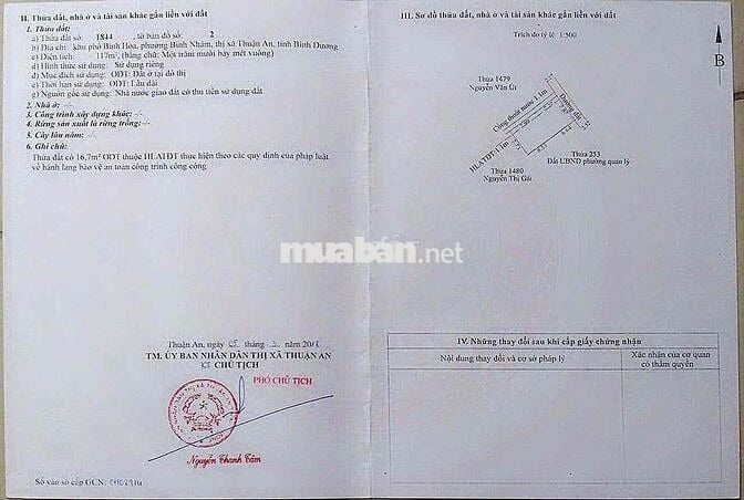 BÁN ĐÂT (7,7 x 15) BÌNH NHÂM ĐƯỜNG OTO