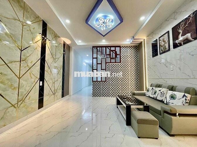 Nhà 1 Lầu Khu Tân Kim 4 x 13m, 3 Phòng Ngủ. Có Nội Thất. Sổ Hồng Sẵn