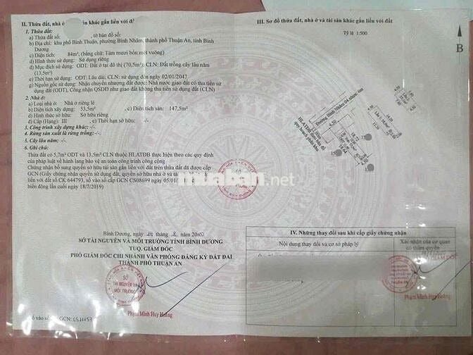 BÁN NHÀ TRỆT 2 LẦU CÓ HOÀN CÔNG,BÌNH NHÂM