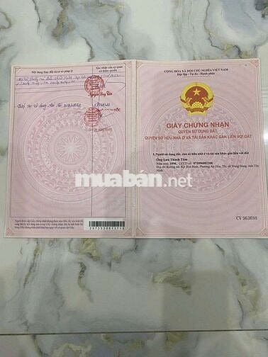 Nhà + đất Phường An Hòa, Trảng Bàng, cạnh chợ, DT 345m2, SHR Giá 615tr