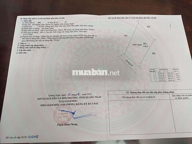 Bán 3 lô đất liền kề Tư Nghĩa Quảng Ngãi