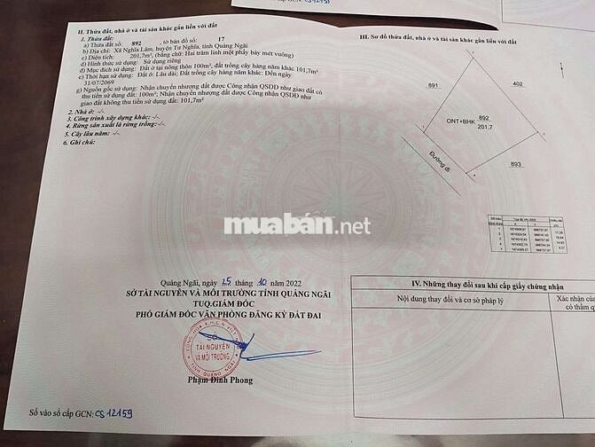 Bán 3 lô đất liền kề Tư Nghĩa Quảng Ngãi