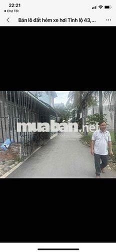 Bán lô đất tỉnh lộ 43 phường Bình Chiểu tp Thủ Đức