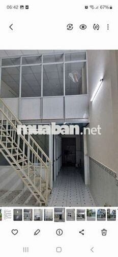 Cho thuê nhà P TTN  Q12 khu vực 38 ha. DT 4,5 x20 có gác lửng 2PN 2wS