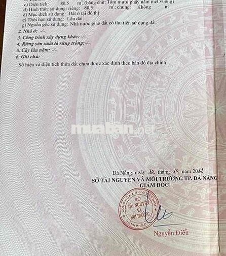 BÁN LÔ ĐẤT ĐẸP KHU KHUÊ TRUNG MT PHƯỚC HOÀ 2 - CẨM LỆ