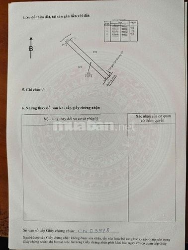 Bán đất mặt tiền đường nhựa sau giáp suối giá tốt