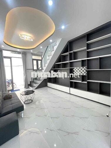 Nhà trệt lầu mới 3pn 3máy lạnh 3wc Mới 100%