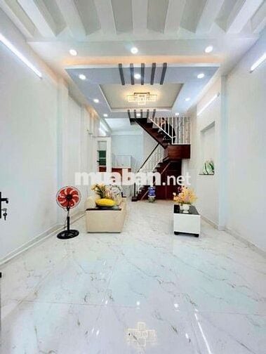 Nhà mới 3 tầng, hẻm 4m Tân Hòa Đông, Bình Tân. DT 4*8