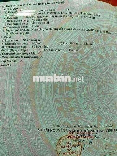 NHÀ LẦU GÓC 2 MT khu NGỌC VÂN thoáng mát