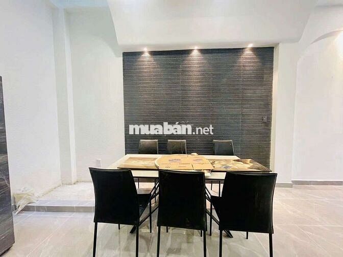 Cho thuê nguyên căn  1 trệt 3 lầu 5pn 5wc nhà mới full nội thất