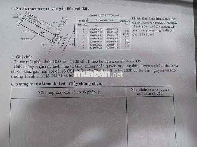 ĐẤT ĐẸP MẶT TIỀN HẺM ĐƯỜNG HIỆP THÀNH 13 QUẬN 12