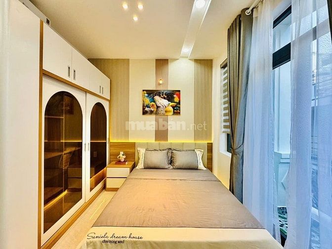 Nhà 3 Lầu tuyệt đẹp Cao cấp hẻm xe hơi 5m 1 trục Phạm Văn Chiêu, P9,