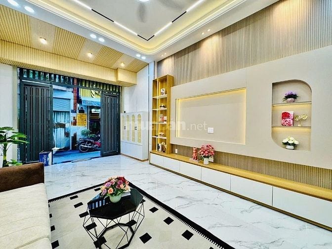 Nhà 3 Lầu tuyệt đẹp Cao cấp hẻm xe hơi 5m 1 trục Phạm Văn Chiêu, P9,