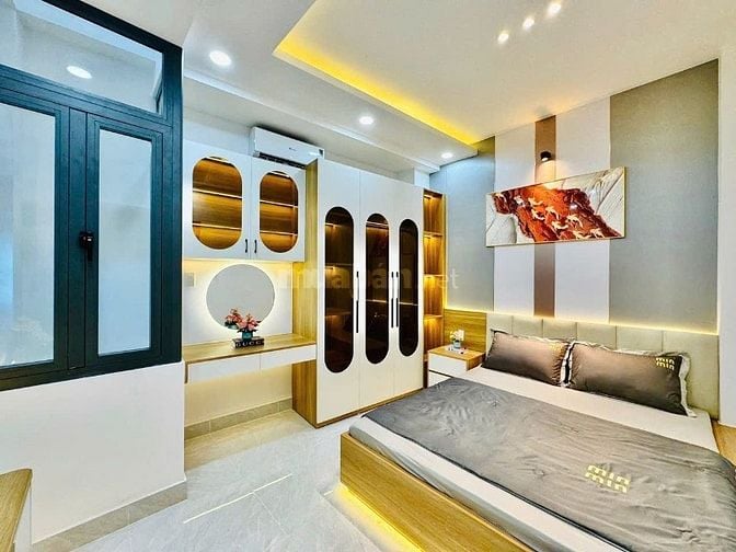Nhà 3 Lầu tuyệt đẹp Cao cấp hẻm xe hơi 5m 1 trục Phạm Văn Chiêu, P9,