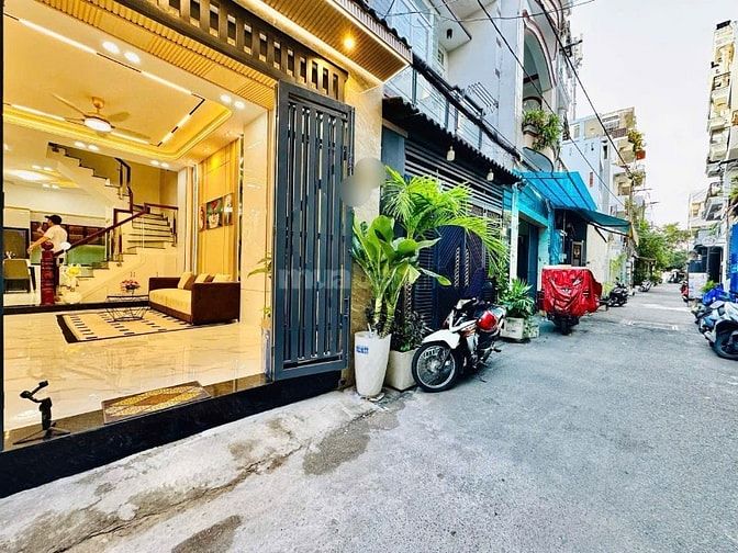 Nhà 3 Lầu tuyệt đẹp Cao cấp hẻm xe hơi 5m 1 trục Phạm Văn Chiêu, P9,