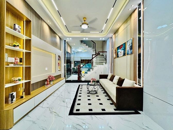 Nhà 3 Lầu tuyệt đẹp Cao cấp hẻm xe hơi 5m 1 trục Phạm Văn Chiêu, P9,