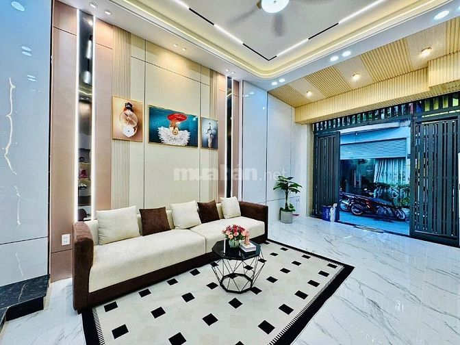 Nhà 3 Lầu tuyệt đẹp Cao cấp hẻm xe hơi 5m 1 trục Phạm Văn Chiêu, P9,