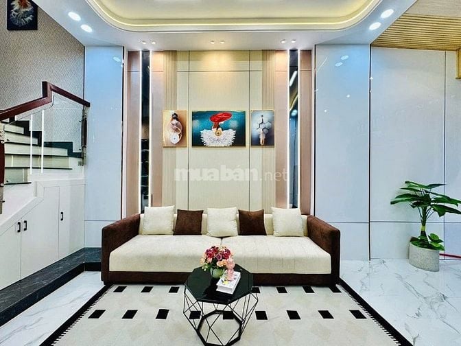 Nhà 3 Lầu tuyệt đẹp Cao cấp hẻm xe hơi 5m 1 trục Phạm Văn Chiêu, P9,