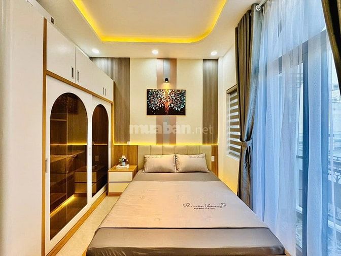 Nhà 3 Lầu tuyệt đẹp Cao cấp hẻm xe hơi 5m 1 trục Phạm Văn Chiêu, P9,