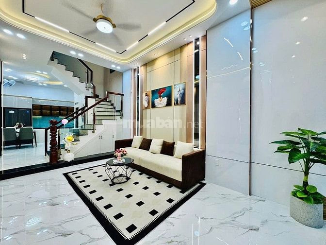 Nhà 3 Lầu tuyệt đẹp Cao cấp hẻm xe hơi 5m 1 trục Phạm Văn Chiêu, P9,