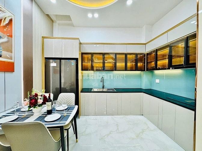 Nhà 3 Lầu tuyệt đẹp Cao cấp hẻm xe hơi 5m 1 trục Phạm Văn Chiêu, P9,
