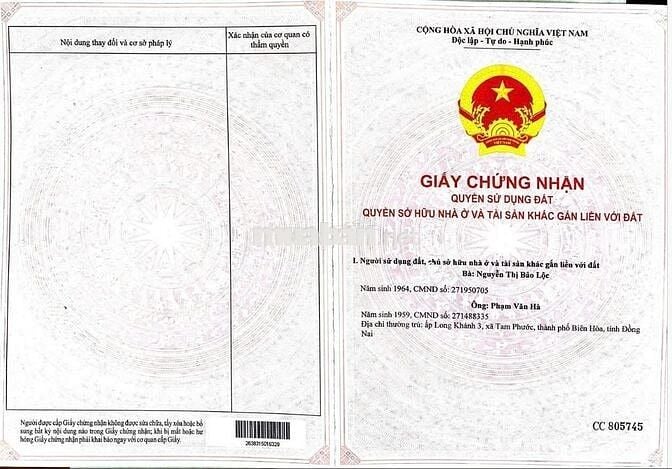Bán 2 lô đất liền kề thổ cư đường vào KCN Long Đức, An Phước