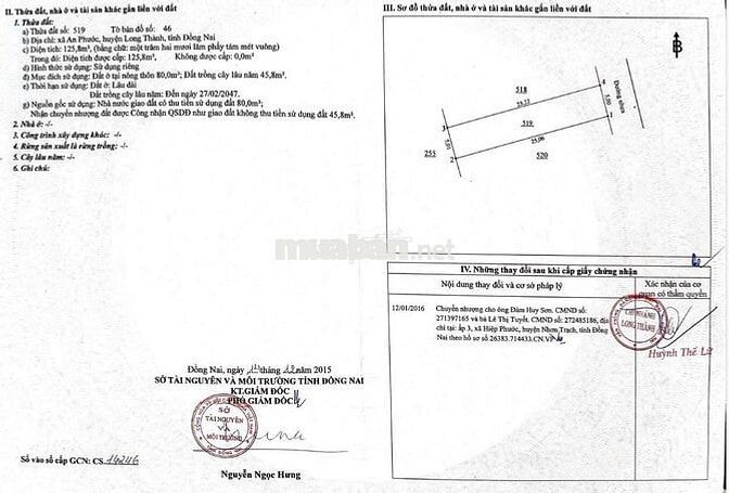Bán 2 lô đất liền kề thổ cư đường vào KCN Long Đức, An Phước