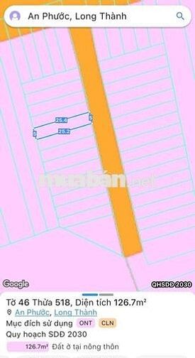 Bán 2 lô đất liền kề thổ cư đường vào KCN Long Đức, An Phước