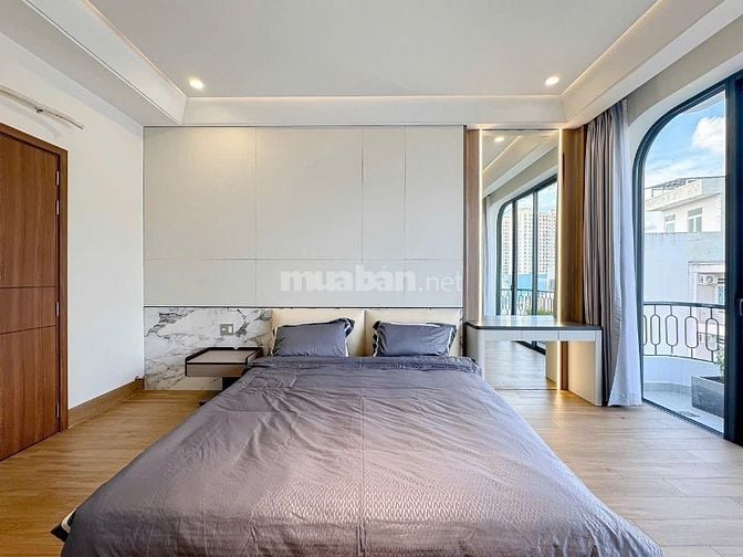 Nhà mới đẹp full nội thất hẻm 502 Huỳnh Tấn Phát, Q7, 4x15.5m, 5 tầng