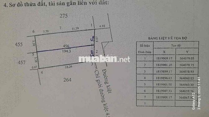 Mở Bán 2 lô đất kiệt ôtô Hùng Vương phường An Cựu tttp Huế