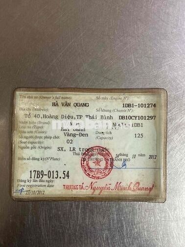 NO Fi 2012 BS 17 CÓ GL ĐỖI XE
