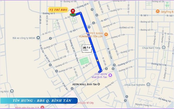 Bán nhà mới khu Tên Lửa, MT đường Số 1B, 5 x 20m, 3.5 tấm, 13.2 tỷ
