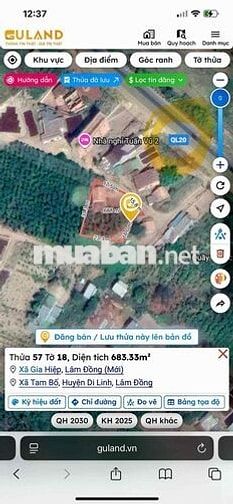 Cần bán đất xã tam bố đồ oto tận nơi,lô 2 cách quốc lộ 20 chỉ 30m thôi