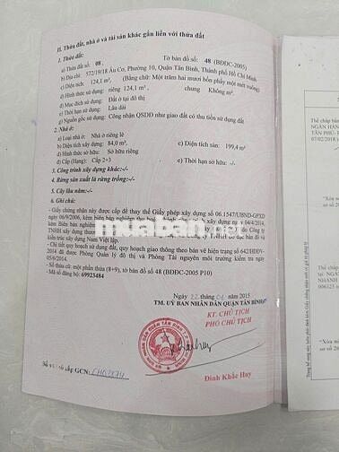 BÁN TOÀ NHÀ CHDV CAO CẤP - ÂU CƠ TÂN BÌNH - KẾ TRƯỜNG ĐH VĂN HIẾN