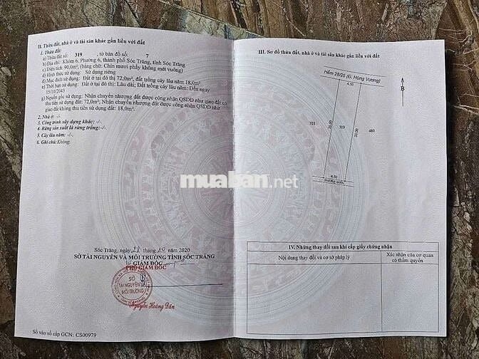 Nhà Trệt Hẻm ÔTÔ 28 Hùng Vương P6 Sóc Trăng