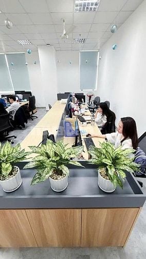 Cho thuê VP Genaralexim,130 Nguyễn Đức Cảnh:230m2, full nội thất,39tr