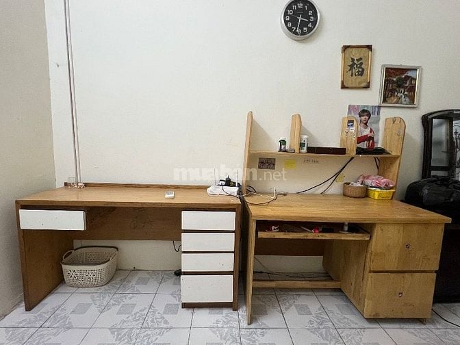Bộ tủ tường MDF + bàn học + bàn làm việc