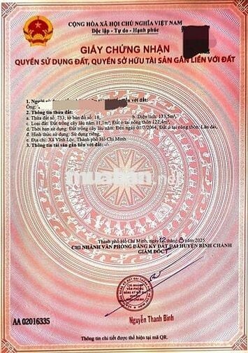 Cần bán lô đất thổ cư.
Giá bán 4,5 tỷ thương lượng