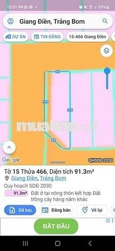 🌟 SIÊU HOT 3 MẶT TIỀN – ĐẤT NỀN KCN GIANG ĐIỀN – DÒNG TIỀN CỰC TỐT 🌟