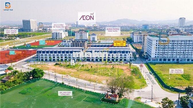 SHOPHOUSE PHÚ XUÂN CITY ĐANG CHO THUÊ DÒNG TIỀN 38TR/THÁNG