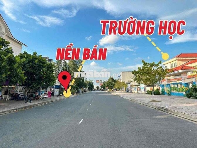 Nền đường số 3 Khu Văn Hoá Tây đô đối diện trường học