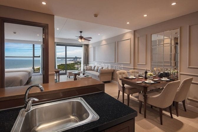 Sập hầm căn hộ biển 2PN 2WC Altara Suites, sở hữu lâu vĩnh viễn, tặng 
