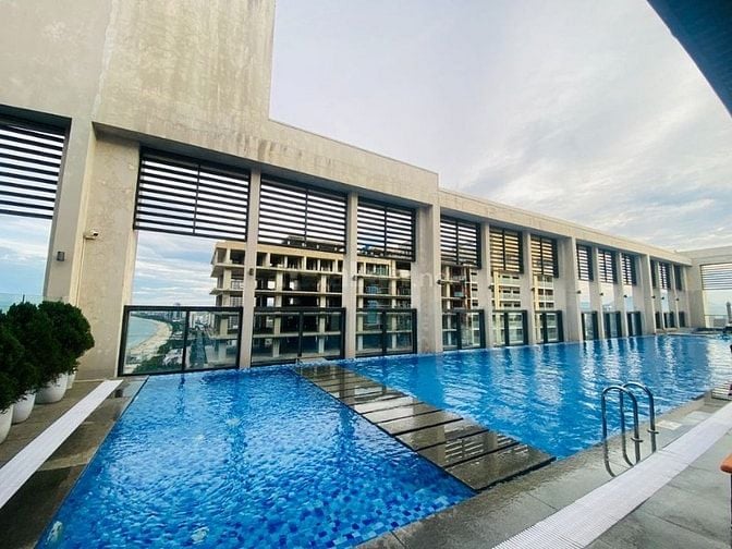 Sập hầm căn hộ biển 2PN 2WC Altara Suites, sở hữu lâu vĩnh viễn, tặng 