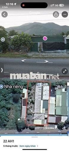 BÁN ĐẤT MẶT TIỀN QUỐC LỘ 1A SUỐI HIỆP DIÊN KHÁNH NGANG 16,7M DÀI 35M